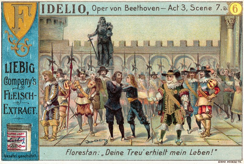 Jelenet Beethoven Fidelio című operájából (chromolitho) alkotó: European School