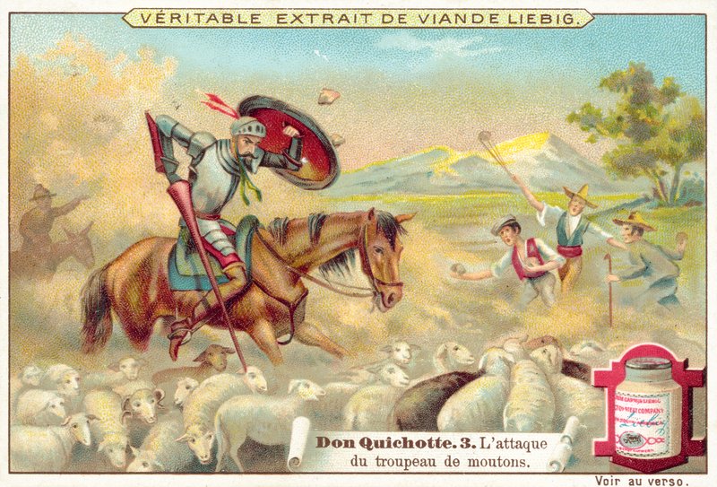 Jelenet a Don Quijote-ból (chromolitho) alkotó: European School