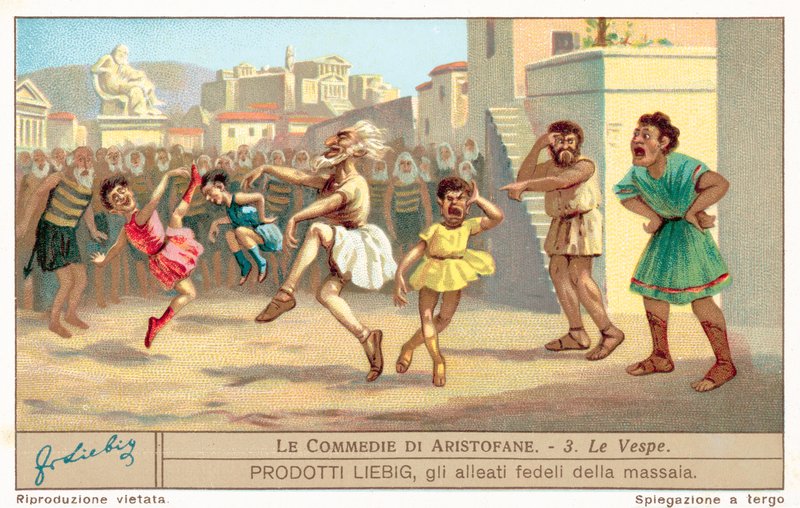 Jelenet a Darazsakból (chromolitho) alkotó: European School