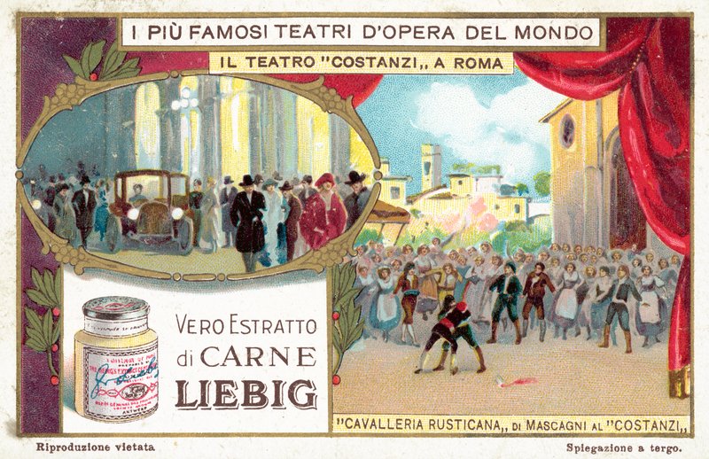 Teatro Costanzi, Róma (chromolitho) alkotó: European School
