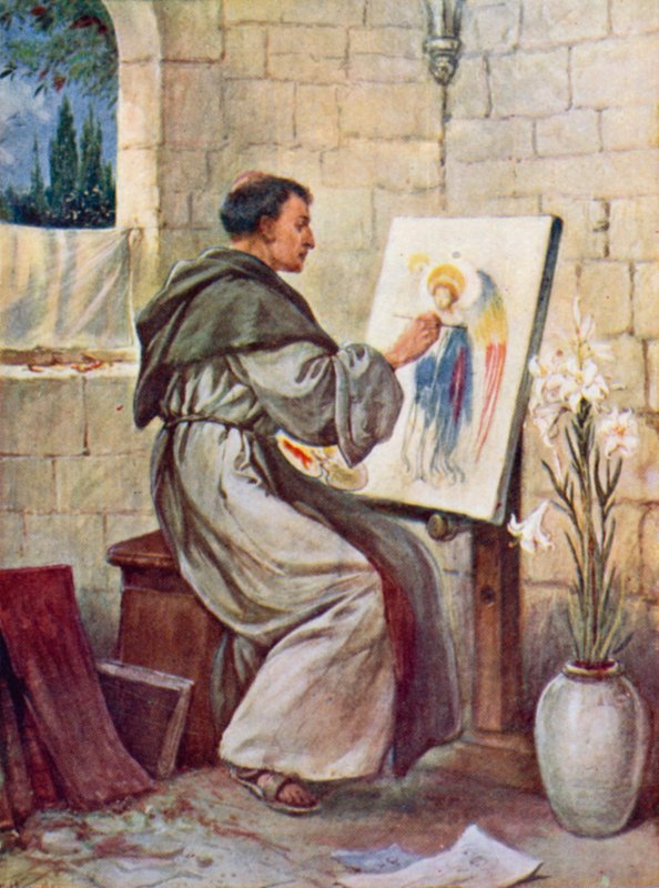 Egy szerzetes (színes litó) alkotó: Evelyn Stuart Hardy