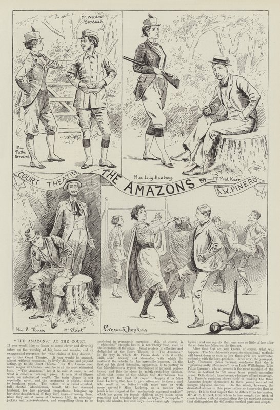 Az Amazonok, az udvari színházban alkotó: Everard Hopkins