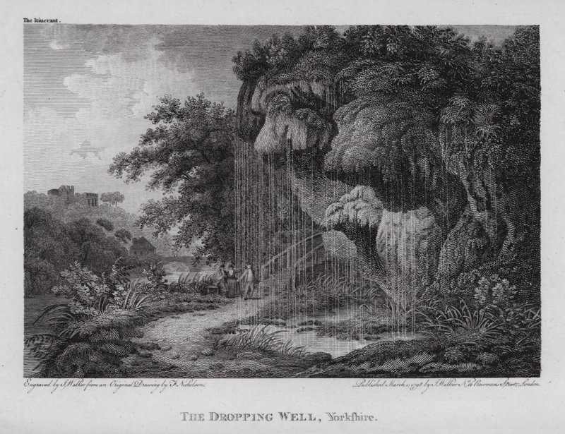 The Dropping Well, Yorkshire (metszet) alkotó: F. (after) Nicholson