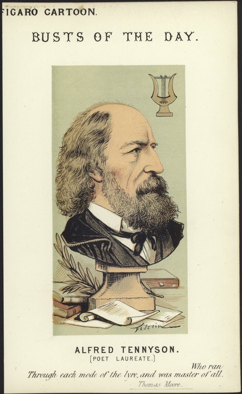 Alfred Tennyson karikatúrája alkotó: Faustin