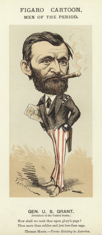 Ulysses S Grant karikatúrája alkotó: Faustin