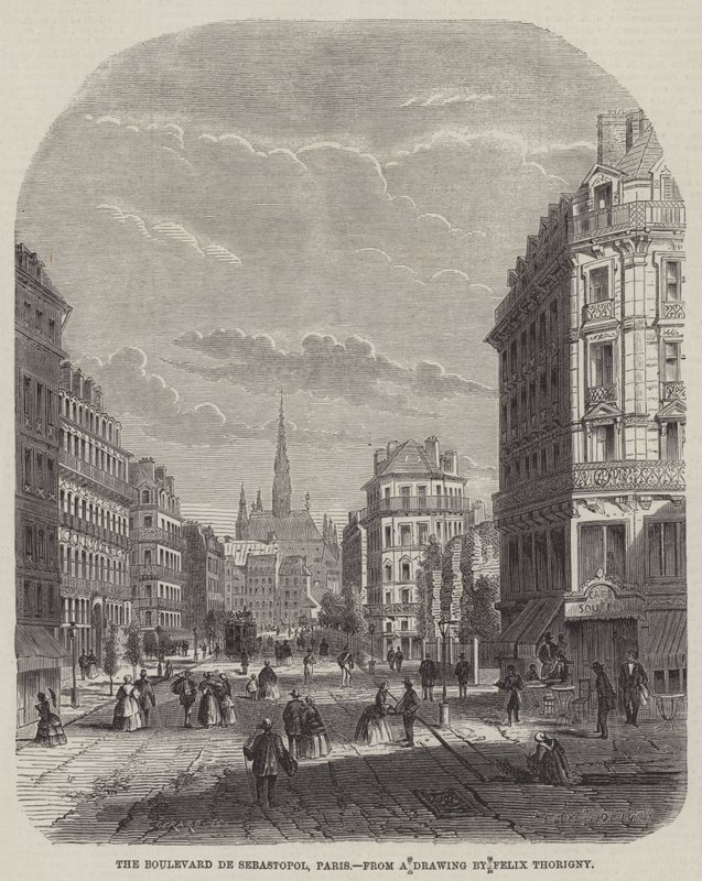 A Boulevard de Sevastopol, Párizs alkotó: Felix Thorigny