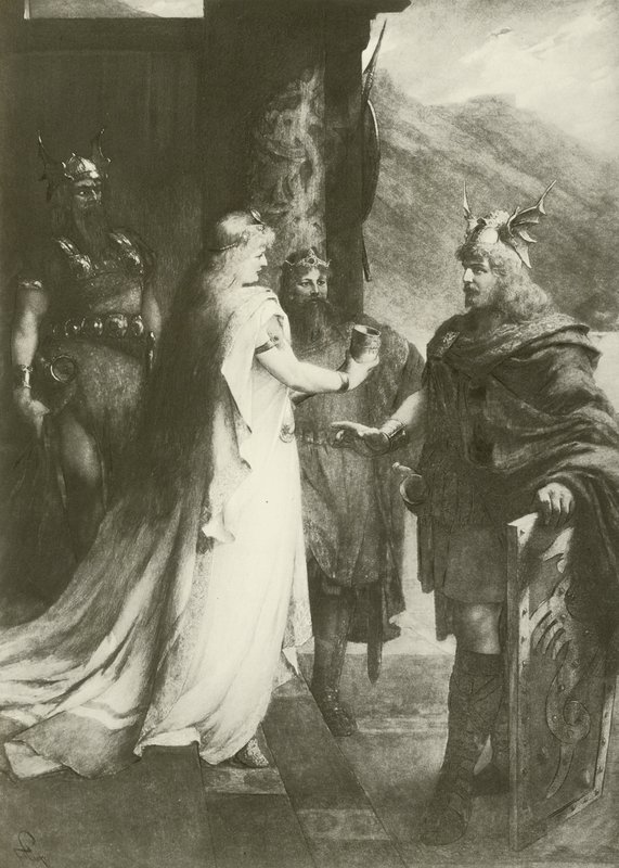 Gotterdammerung, I. felvonás (mélynyomás) alkotó: Ferdinand Leeke
