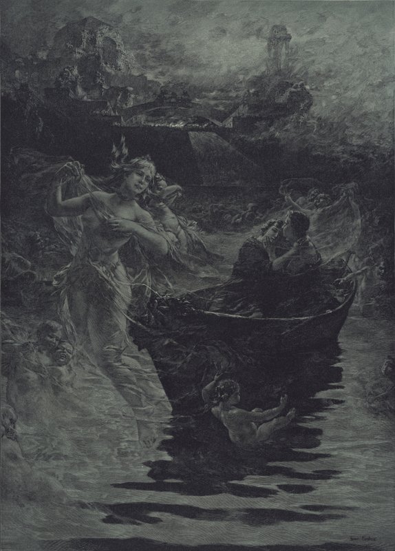 Egy álom (metszet) alkotó: Ferdinand Pacher