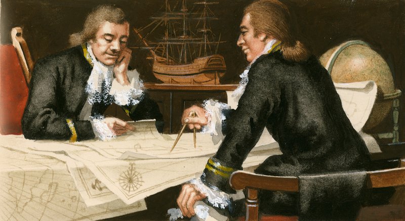 Anson admirális epikus utazása alkotó: Ferdinando Tacconi