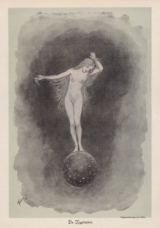 The Ball Runner (litho) alkotó: Fidus