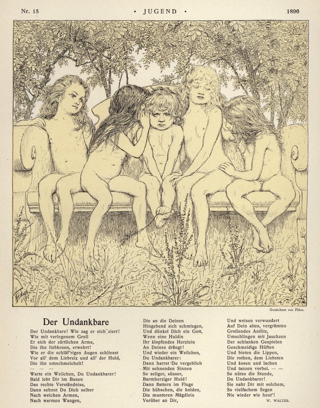 A hálátlan (litho) alkotó: Fidus