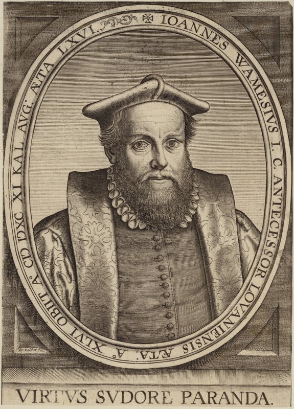 Jan Wamesius portréja alkotó: Flemish School