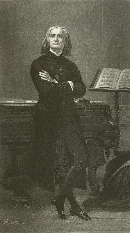 Liszt Ferenc (metszet) alkotó: Fortune Joseph Seraphin Layraud