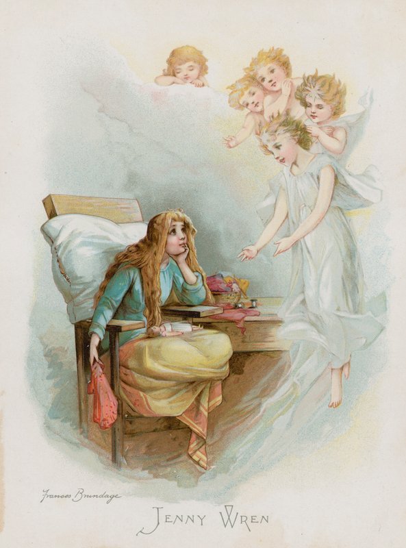 Jenny Wren (chromolitho) alkotó: Frances Brundage