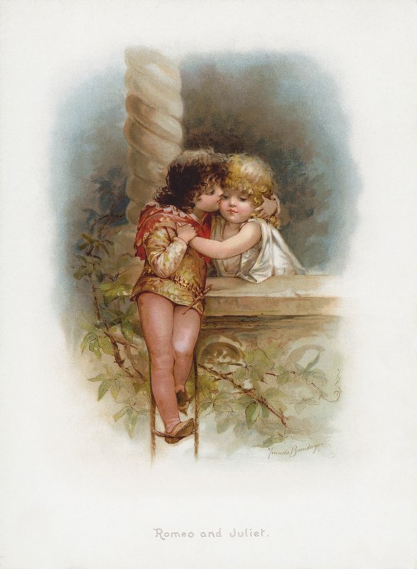Rómeó és Júlia (chromolitho) alkotó: Frances Brundage