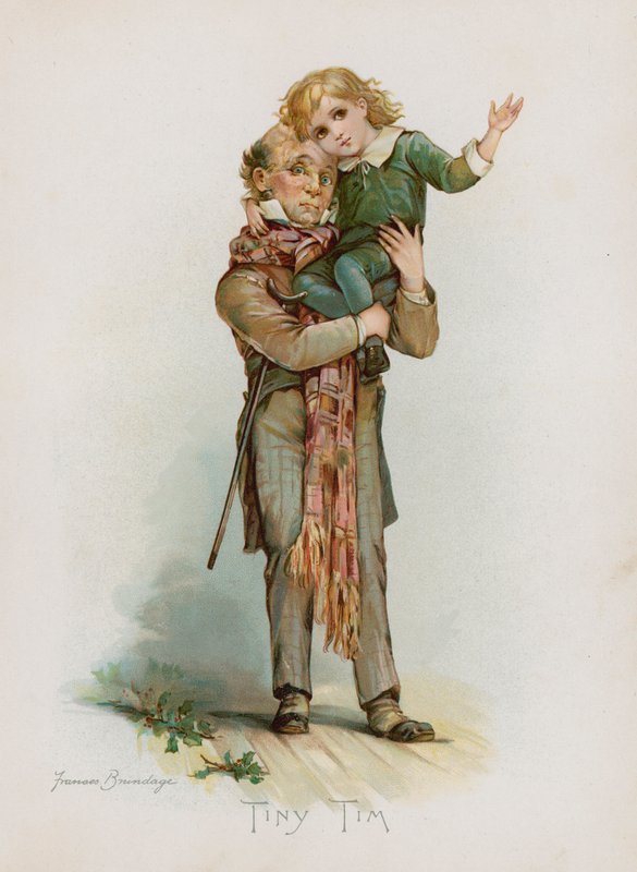 Tiny Tim (chromolitho) alkotó: Frances Brundage