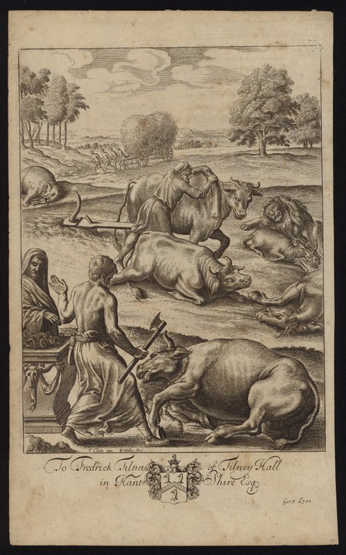 Szarvasmarha pestis alkotó: Francis Cleyn