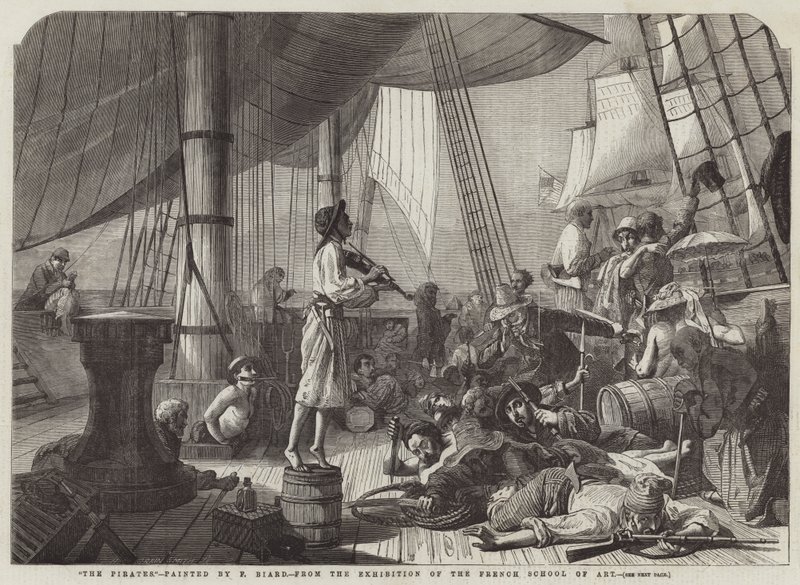 A kalózok alkotó: François Auguste Biard
