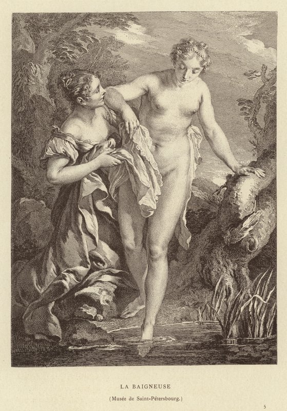 A fürdőző alkotó: Francois (after) Boucher