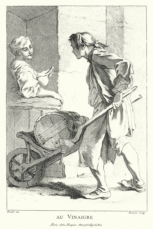 Ecetárus (metszet) alkotó: Francois (after) Boucher
