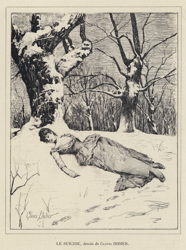 Öngyilkosság (litho) alkotó: Francois Auguste Didier Clovis