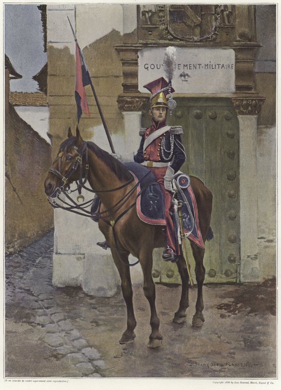 Egy lovas őr alkotó: Francois Flameng