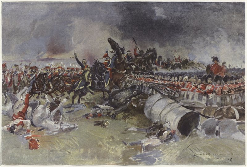 Waterloo-i csata alkotó: Francois Flameng