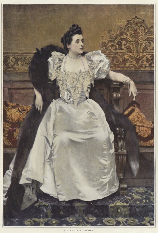 Madame Mathilde Madeleine Menier portréja alkotó: Francois Flameng