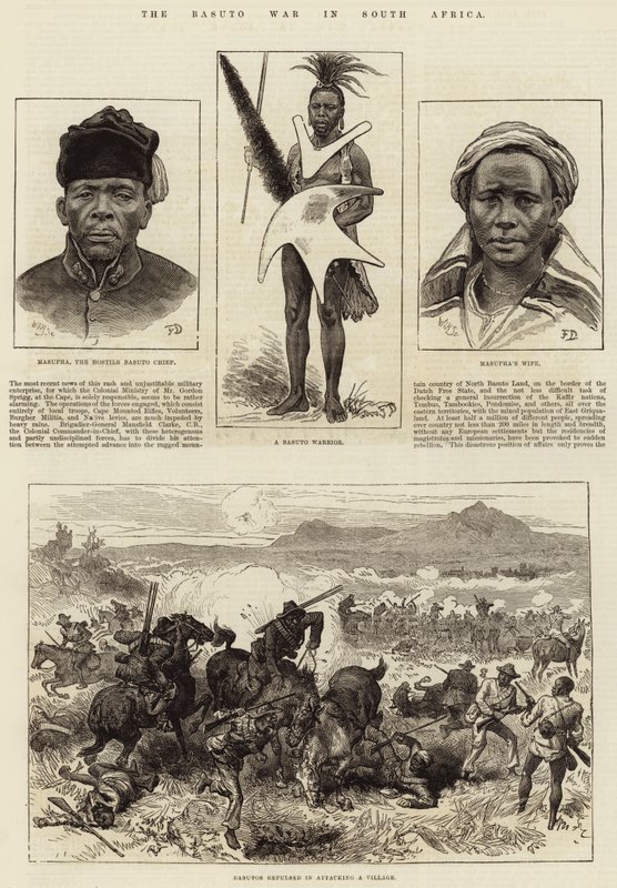 Basuto háború Dél-Afrikában alkotó: Frank Dadd