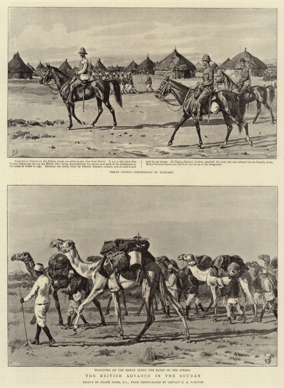 A brit előretörés a Soudanban alkotó: Frank Dadd