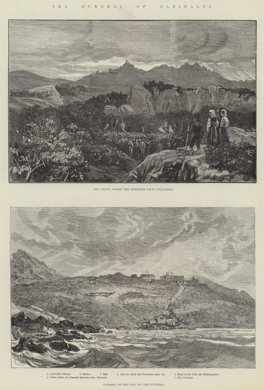 Garibaldi temetése alkotó: Frank Dadd