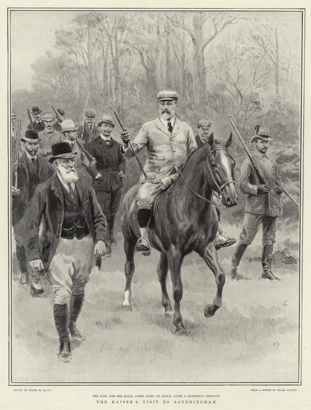 A császár látogatása Sandringhamben alkotó: Frank Dadd