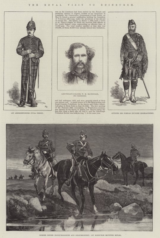 Királyi látogatás Edinburgh-ban alkotó: Frank Dadd