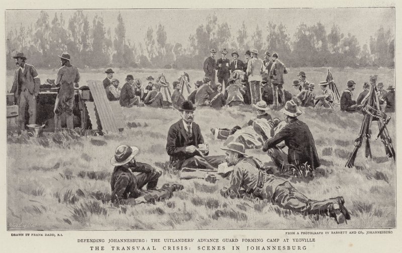A transzváli válság, Johannesburgi jelenetek alkotó: Frank Dadd