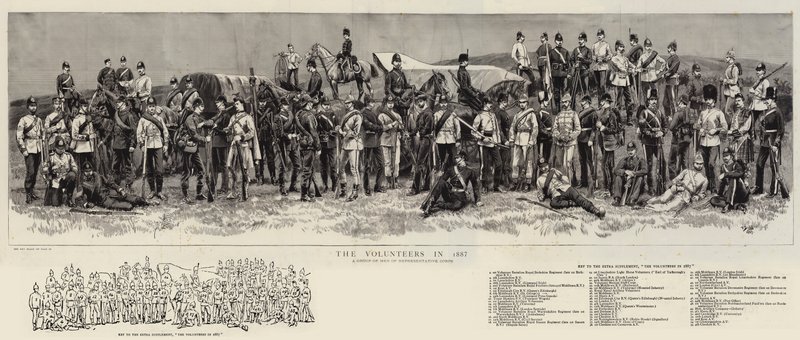 Az önkéntesek 1887-ben alkotó: Frank Dadd
