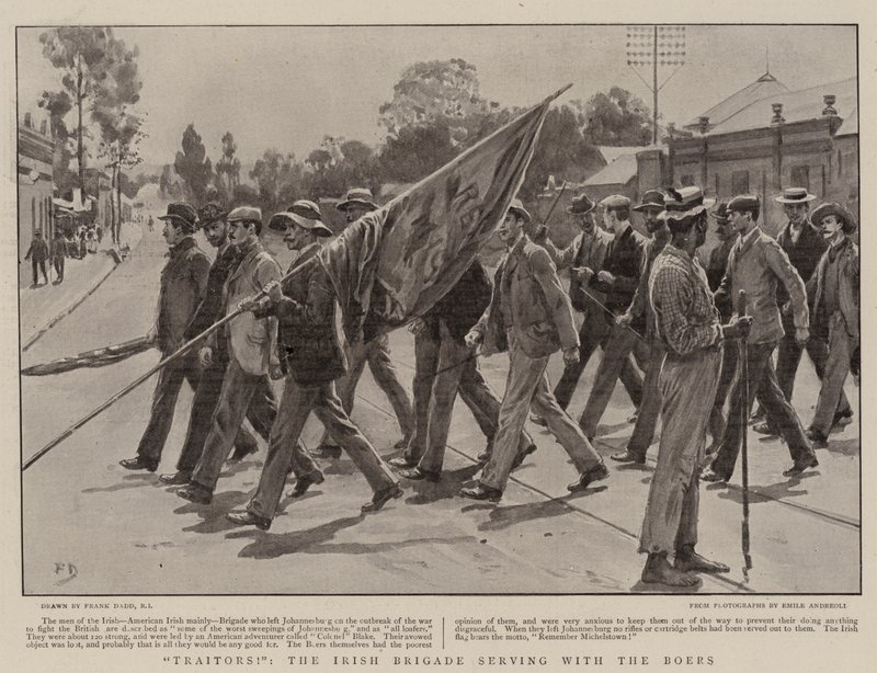 Árulók!, a búroknál szolgáló ír brigád alkotó: Frank Dadd