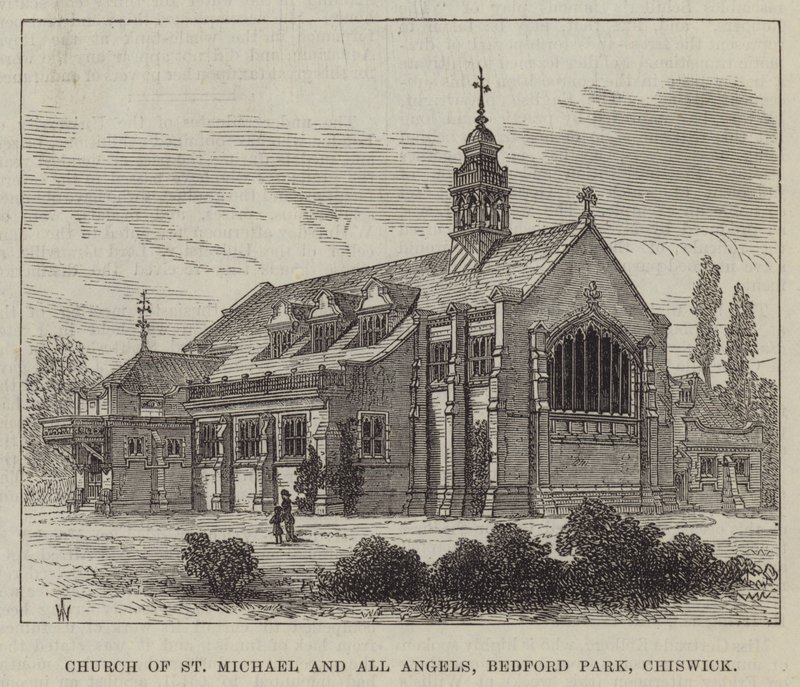Szent Mihály és minden angyal temploma, Bedford Park, Chiswick alkotó: Frank Watkins