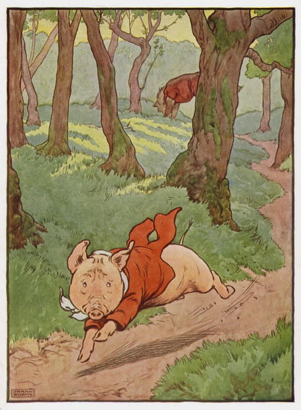 Illusztráció a három kismalachoz alkotó: Frank Adams