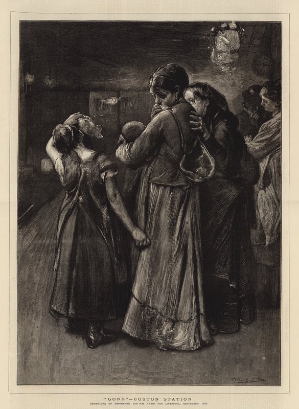 Elment, Euston pályaudvar alkotó: Frank Holl