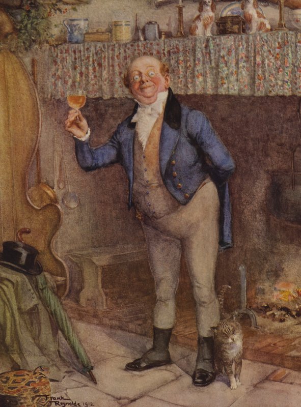 Mr Pickwick (színes litográfia) alkotó: Frank Reynolds