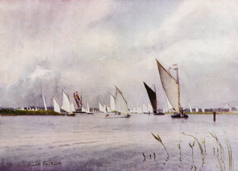 Norfolk Broads: Regatta Hicklingben alkotó: Frank Southgate