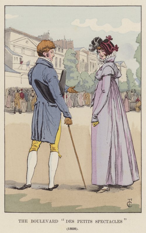 A kis szemüvegek körútja, 1808 alkotó: François Courboin