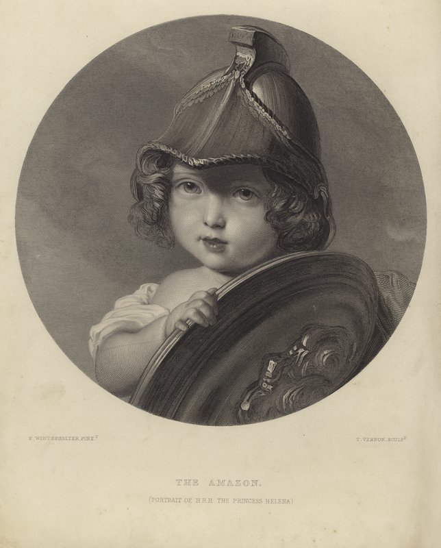Helena hercegnő, mint az Amazon alkotó: Franz Xaver Winterhalter