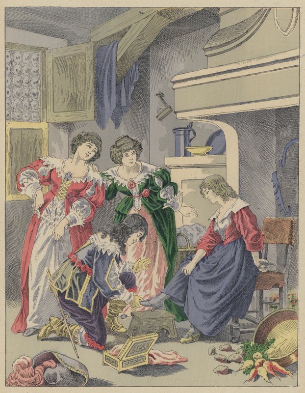 Cendrillon, Hamupipőke (színes litho) alkotó: Frederic Theodore (after) Lix