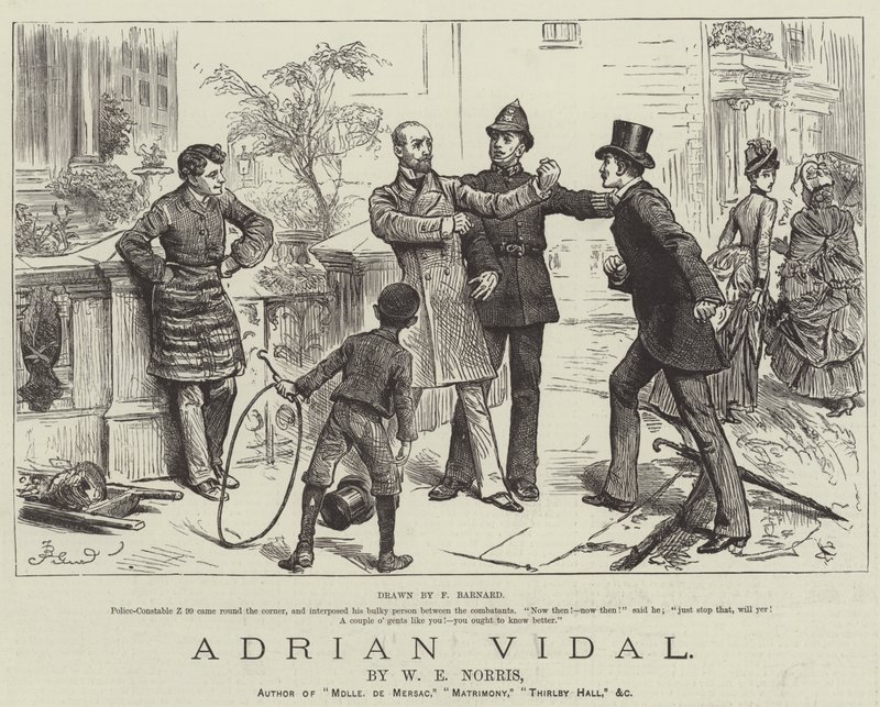 Adrian Vidal, W E Norris alkotó: Frederick Barnard