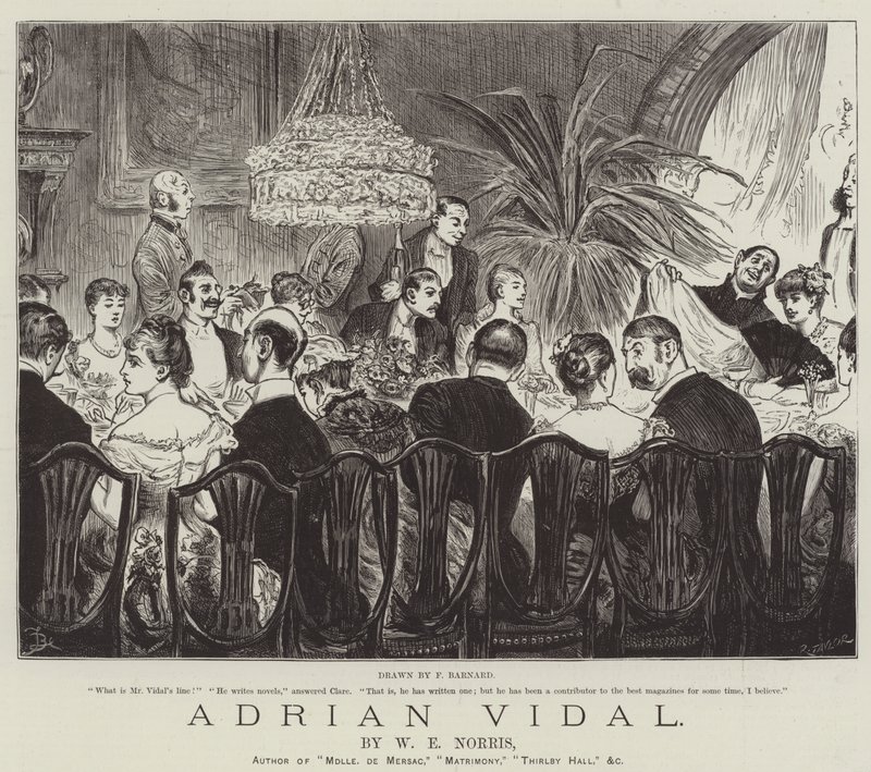 Adrian Vidal, W E Norris alkotó: Frederick Barnard