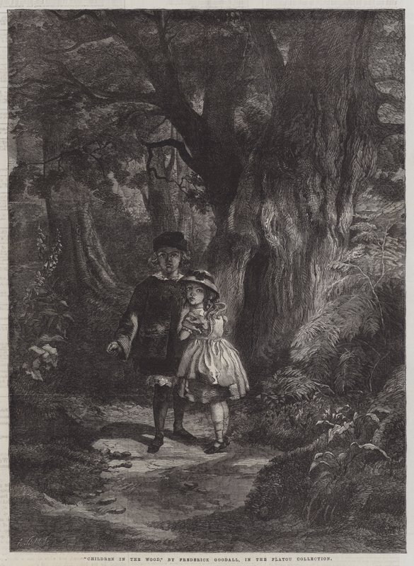 Gyermekek az erdőben alkotó: Frederick Goodall