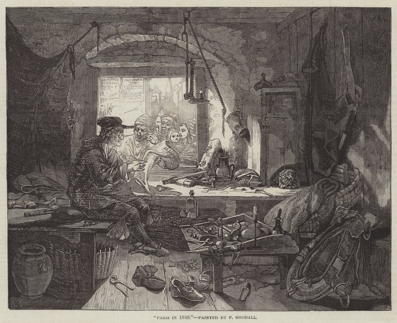 Párizs 1848-ban alkotó: Frederick Goodall