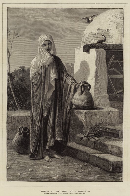 Rebeka a kútnál alkotó: Frederick Goodall