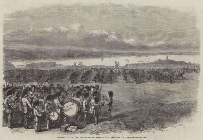 Terepnap a Londoni Lövészdandárral és a Chatham törzstagjaival alkotó: Frederick John Skill